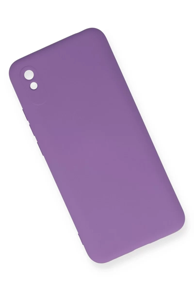 Xiaomi Redmi 9A Kılıf Nano içi Kadife Silikon - Mor