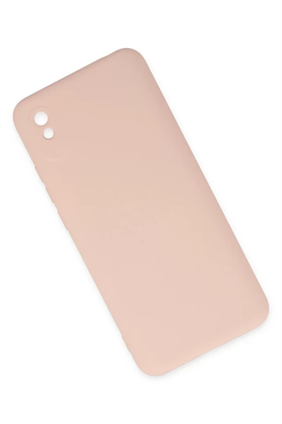Xiaomi Redmi 9A Kılıf Nano içi Kadife Silikon - Pudra