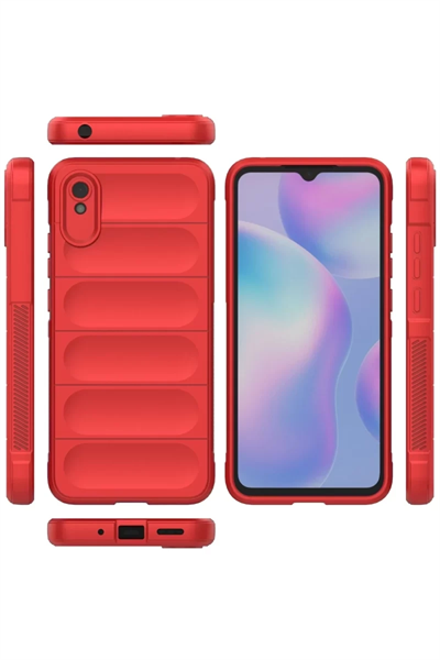 Xiaomi Redmi 9A Kılıf Optimum Silikon - Kırmızı