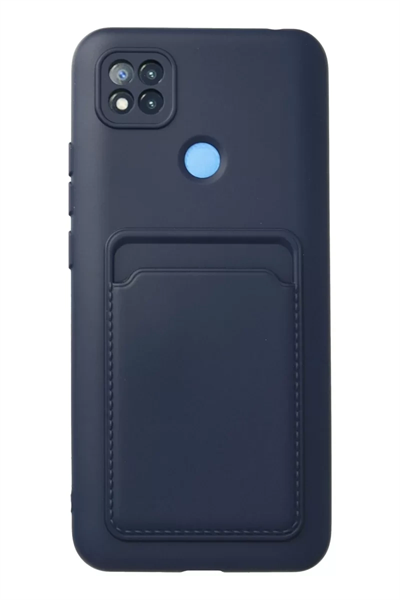 Xiaomi Redmi 9C Kılıf Kelvin Kartvizitli Silikon - Lacivert