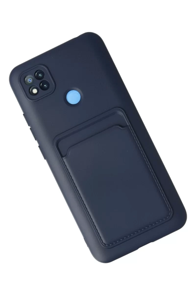 Xiaomi Redmi 9C Kılıf Kelvin Kartvizitli Silikon - Lacivert