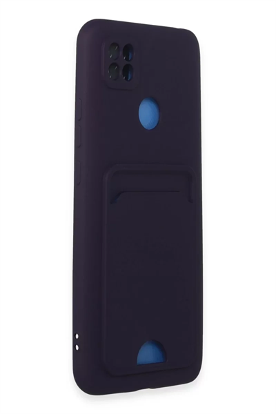 Xiaomi Redmi 9C Kılıf Kelvin Kartvizitli Silikon - Derin Mor