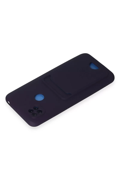 Xiaomi Redmi 9C Kılıf Kelvin Kartvizitli Silikon - Derin Mor