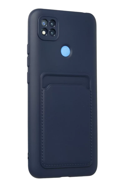 Xiaomi Redmi 9C Kılıf Kelvin Kartvizitli Silikon - Lacivert