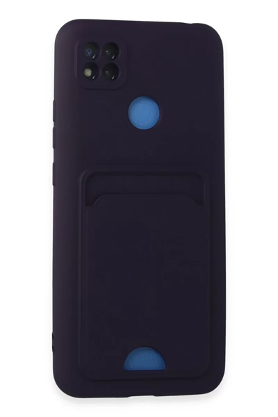 Xiaomi Redmi 9C Kılıf Kelvin Kartvizitli Silikon - Derin Mor