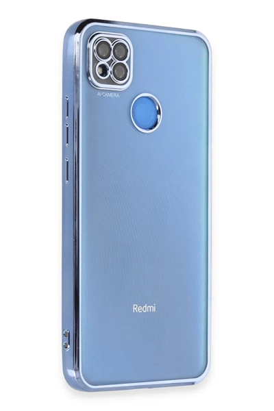 Xiaomi Redmi 9C Kılıf Lensli Silikon - Açık Mavi