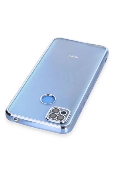 Xiaomi Redmi 9C Kılıf Lensli Silikon - Açık Mavi