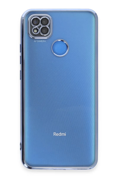 Xiaomi Redmi 9C Kılıf Lensli Silikon - Açık Mavi