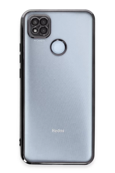 Xiaomi Redmi 9C Kılıf Lensli Silikon - Siyah