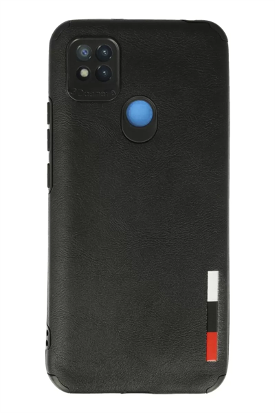 Xiaomi Redmi 9C Kılıf Loop Deri Silikon - Siyah