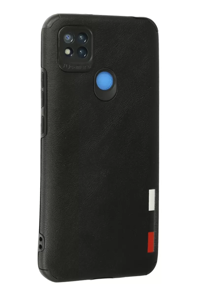 Xiaomi Redmi 9C Kılıf Loop Deri Silikon - Siyah