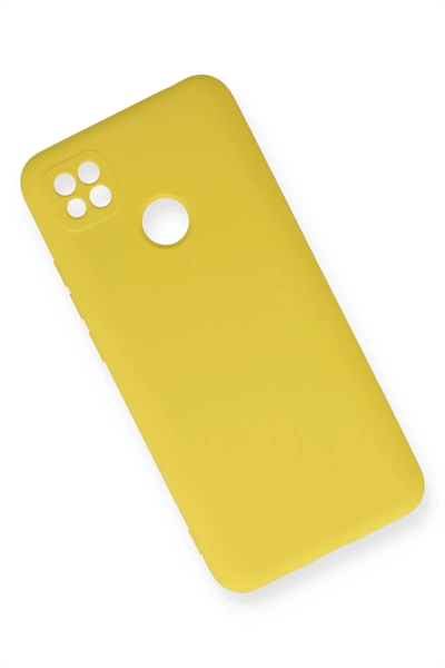 Xiaomi Redmi 9C Kılıf Nano içi Kadife Silikon - Sarı