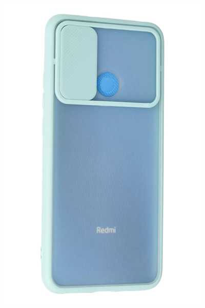 Xiaomi Redmi 9C Kılıf Palm Buzlu Kamera Sürgülü Silikon - Turkuaz