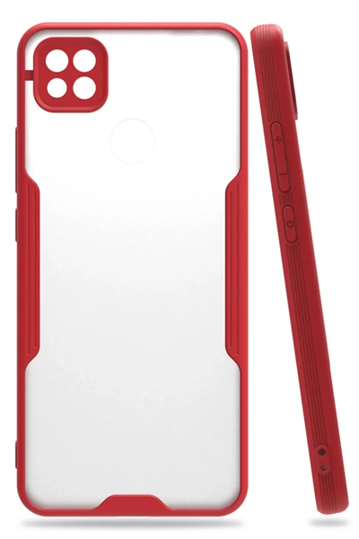 Xiaomi Redmi 9C Kılıf Platin Silikon - Kırmızı
