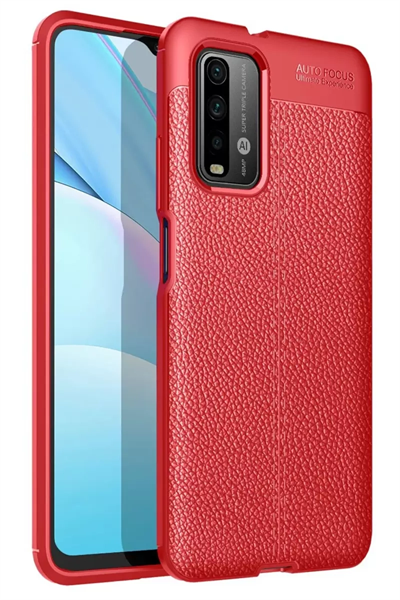 Xiaomi Redmi 9T Kılıf Auto Focus Kapak - Kırmızı
