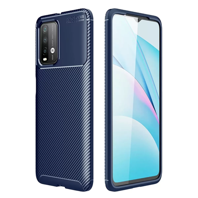 Xiaomi Redmi 9T Kılıf Auto Focus Karbon Kapak - Lacivert