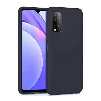 Xiaomi Redmi 9T Kılıf Nano içi Kadife Silikon - Siyah