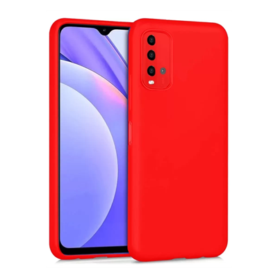 Xiaomi Redmi 9T Kılıf Nano içi Kadife Silikon - Kırmızı