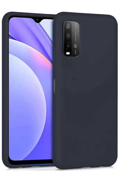 Xiaomi Redmi 9T Kılıf Nano içi Kadife Silikon - Siyah