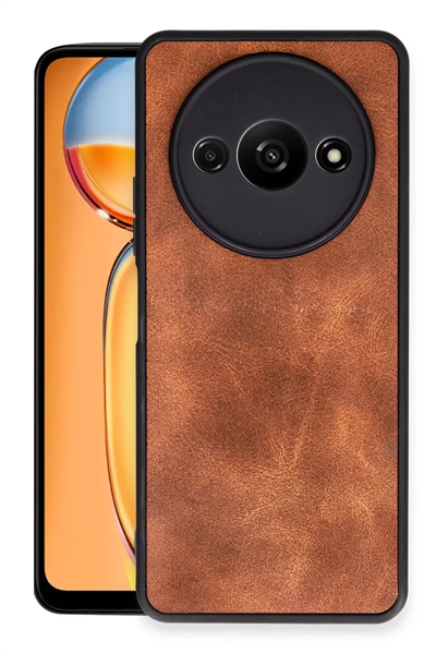 Xiaomi Redmi A3 4G Kılıf Aras Deri Kapak - Taba