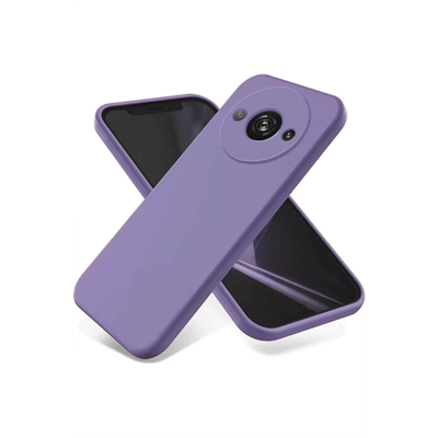 Xiaomi Redmi A3 4G Kılıf First Silikon - Lila