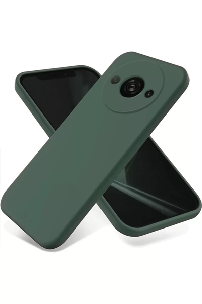 Xiaomi Redmi A3 4G Kılıf First Silikon - Koyu Yeşil