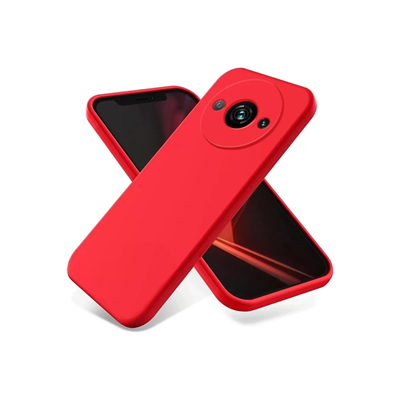 Xiaomi Redmi A3 4G Kılıf First Silikon - Kırmızı
