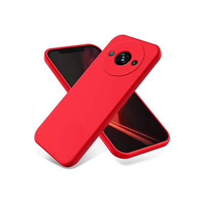 Xiaomi Redmi A3 4G Kılıf First Silikon - Kırmızı