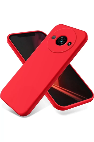 Xiaomi Redmi A3 4G Kılıf First Silikon - Kırmızı