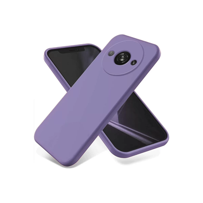 Xiaomi Redmi A3 4G Kılıf First Silikon - Lila