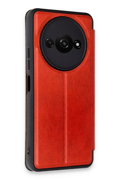 Xiaomi Redmi A3 4G Kılıf Flip Cover - Kırmızı