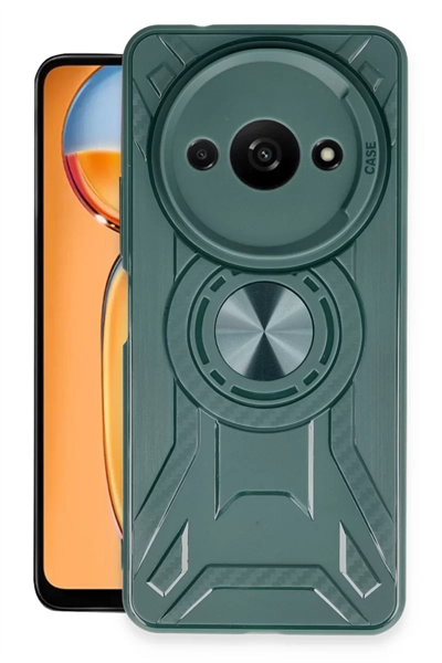 Xiaomi Redmi A3 4G Kılıf Lincoln Silikon - Koyu Yeşil