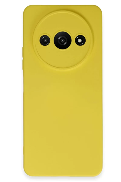 Xiaomi Redmi A3 4G Kılıf Nano içi Kadife Silikon - Sarı