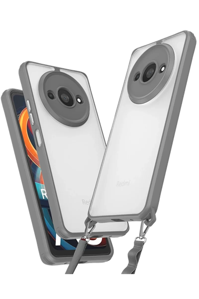 Xiaomi Redmi A3 4G Kılıf Penta Silikon Kılıf - Titan Gri