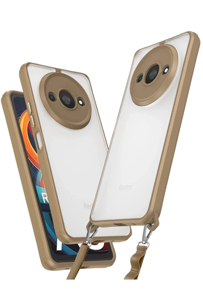 Xiaomi Redmi A3 4G Kılıf Penta Silikon Kılıf - Çöl Titanyum
