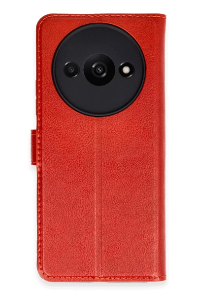 Xiaomi Redmi A3 4G Kılıf Trend S Plus Kapaklı Kılıf - Kırmızı