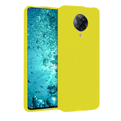 Xiaomi Redmi K30 Pro Kılıf Nano içi Kadife Silikon - Sarı