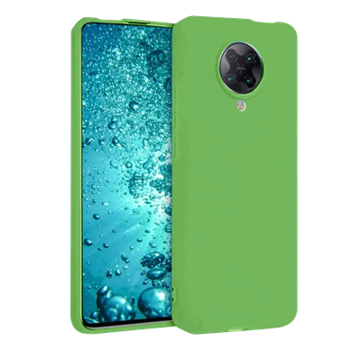 Xiaomi Redmi K30 Pro Kılıf Nano içi Kadife Silikon - Yeşil