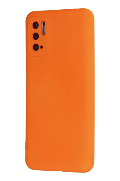 Xiaomi Redmi Note 10 5G Kılıf Nano içi Kadife Silikon - Turuncu