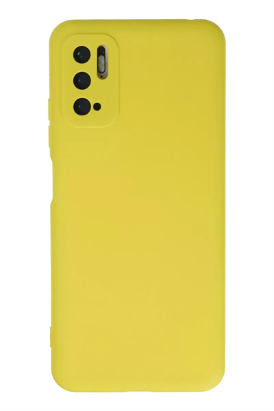Xiaomi Redmi Note 10 5G Kılıf Nano içi Kadife Silikon - Sarı