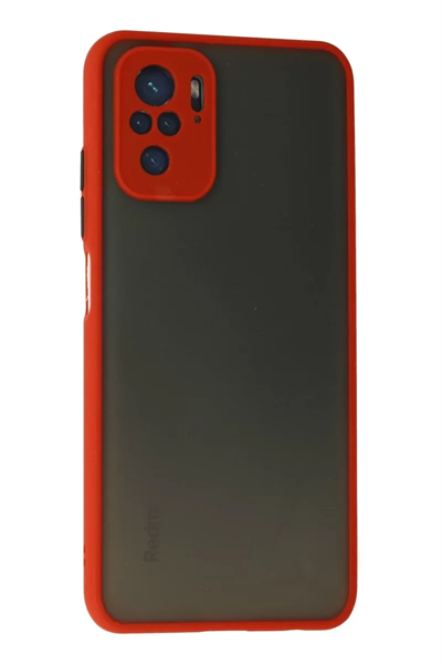Xiaomi Redmi Note 10 Kılıf Montreal Silikon Kapak - Kırmızı