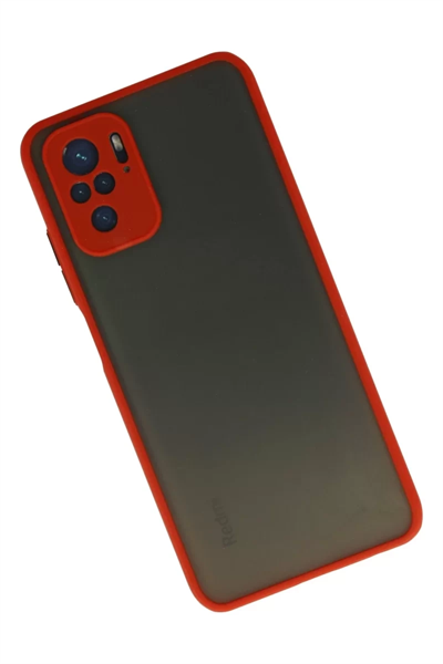 Xiaomi Redmi Note 10 Kılıf Montreal Silikon Kapak - Kırmızı
