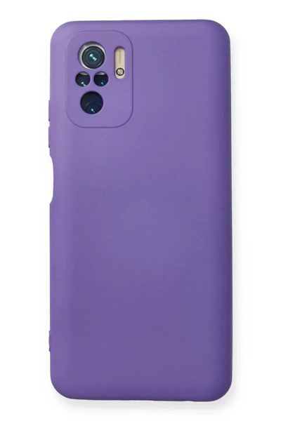 Xiaomi Redmi Note 10 Kılıf Nano içi Kadife Silikon - Mor