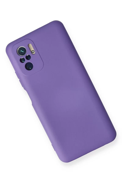 Xiaomi Redmi Note 10 Kılıf Nano içi Kadife Silikon - Mor