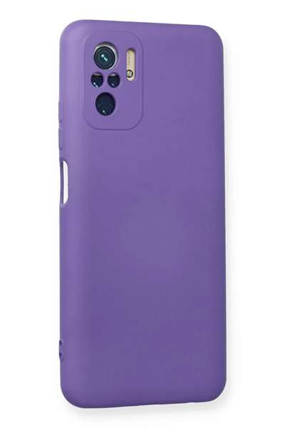 Xiaomi Redmi Note 10 Kılıf Nano içi Kadife Silikon - Mor