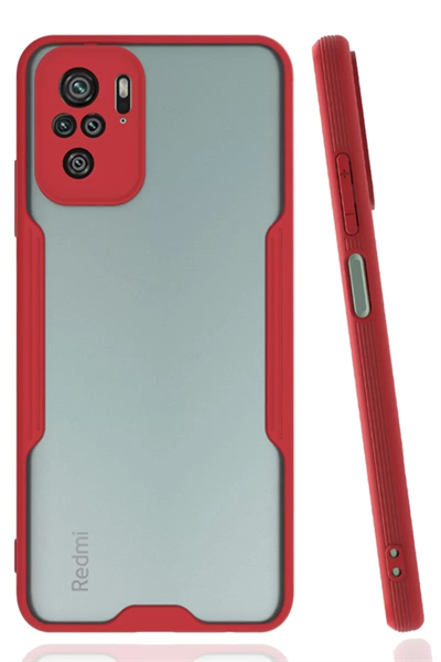 Xiaomi Redmi Note 10 Kılıf Platin Silikon - Kırmızı