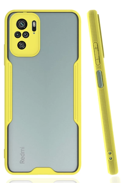 Xiaomi Redmi Note 10 Kılıf Platin Silikon - Sarı