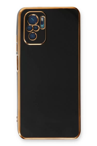 Xiaomi Redmi Note 10 Kılıf Volet Silikon - Siyah