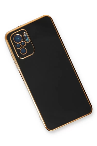 Xiaomi Redmi Note 10 Kılıf Volet Silikon - Siyah
