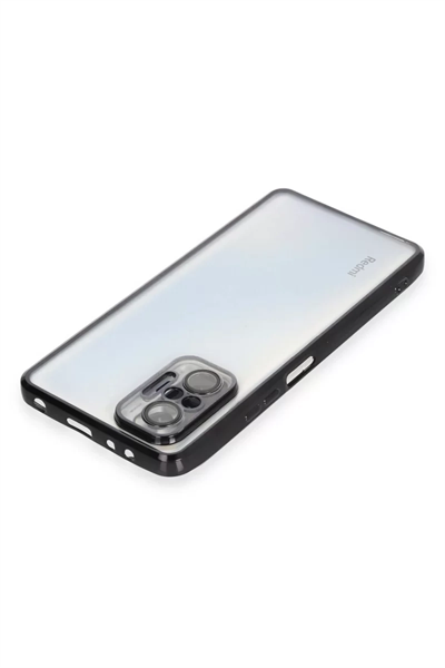 Xiaomi Redmi Note 10 Pro Kılıf Lensli Silikon - Siyah